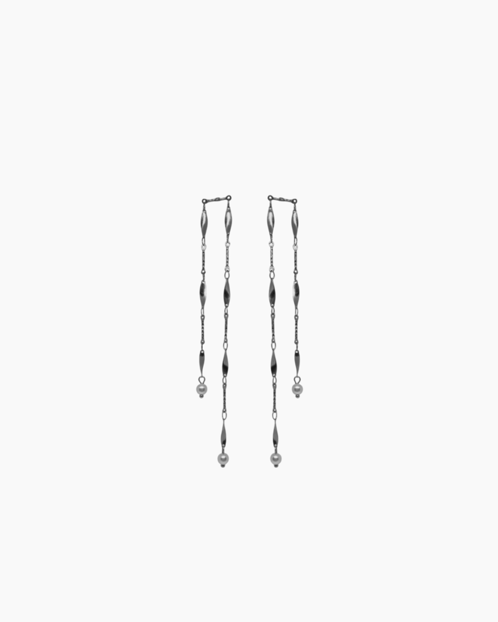 Pendientes Double Pearl Chain (Par)