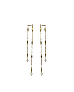 Pendientes Double Pearl Chain (Par)