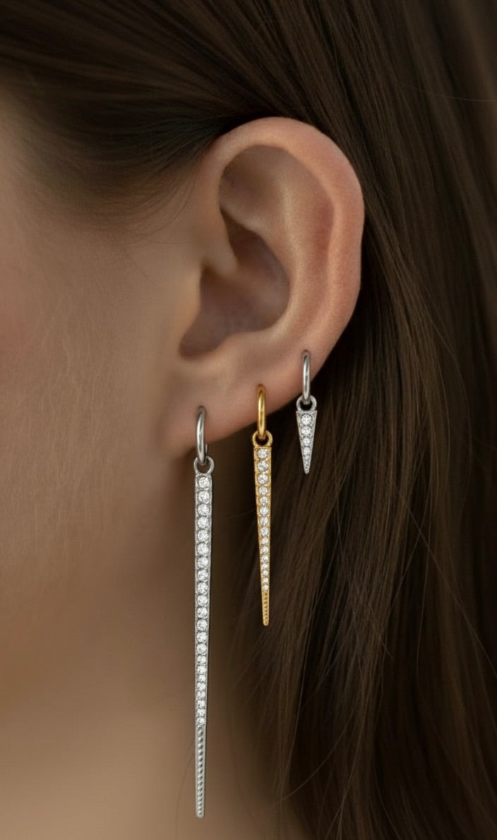 Pendiente Púa Largo (Unidad)